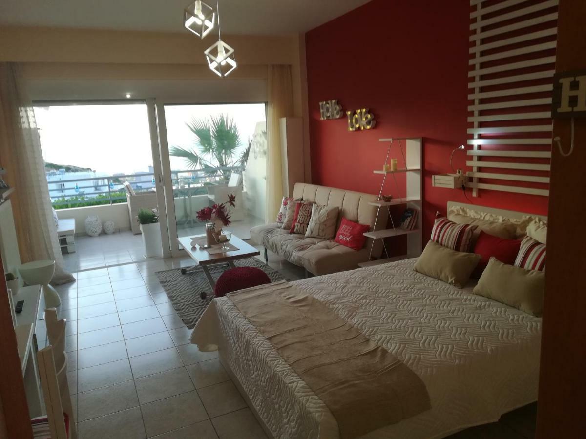 Sea View Cozy Studio Near Center Of Rethymno Town المظهر الخارجي الصورة
